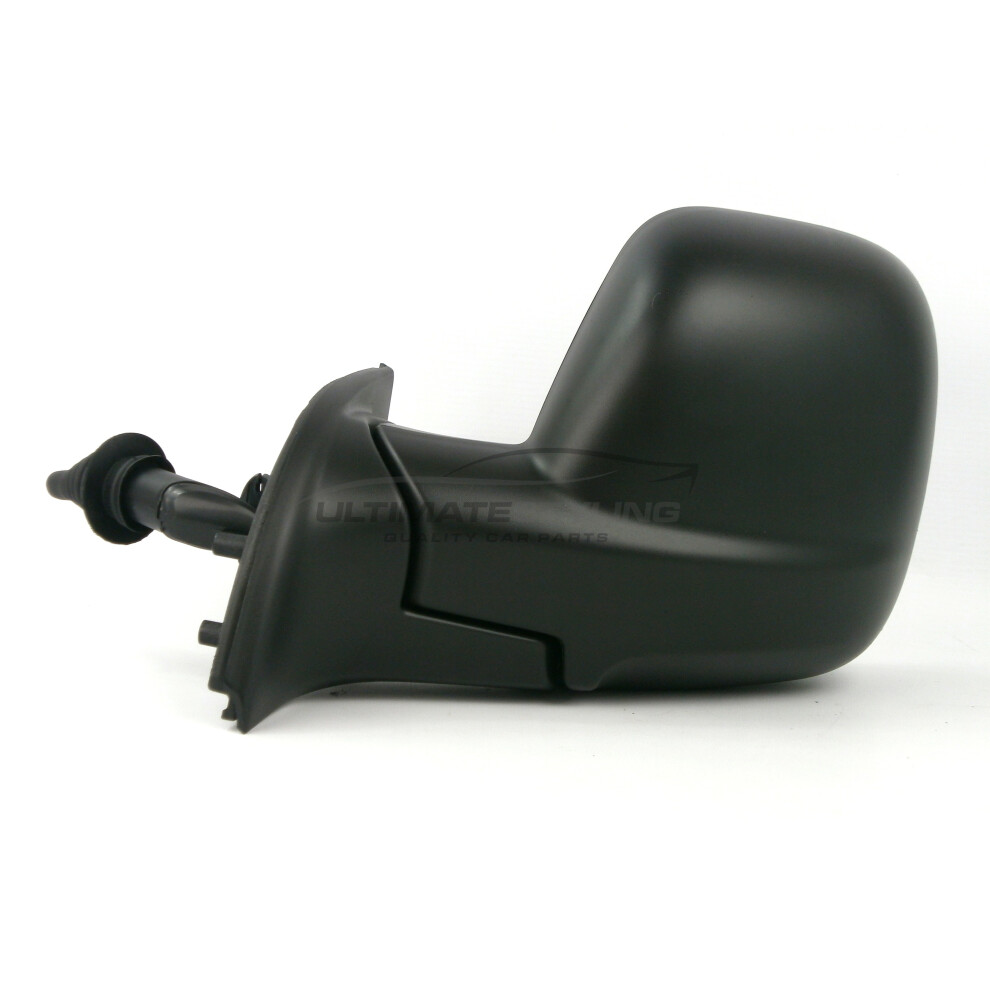 Peugeot Partner Van 3/2012-> Cable Wing Door Mirror Passenger Side N/S Black 5057795147033
