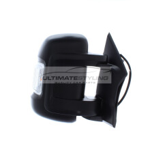 Fiat Ducato Van 2006-2014 Electric Short Arm Wing Mirror Black Drivers Side O/S