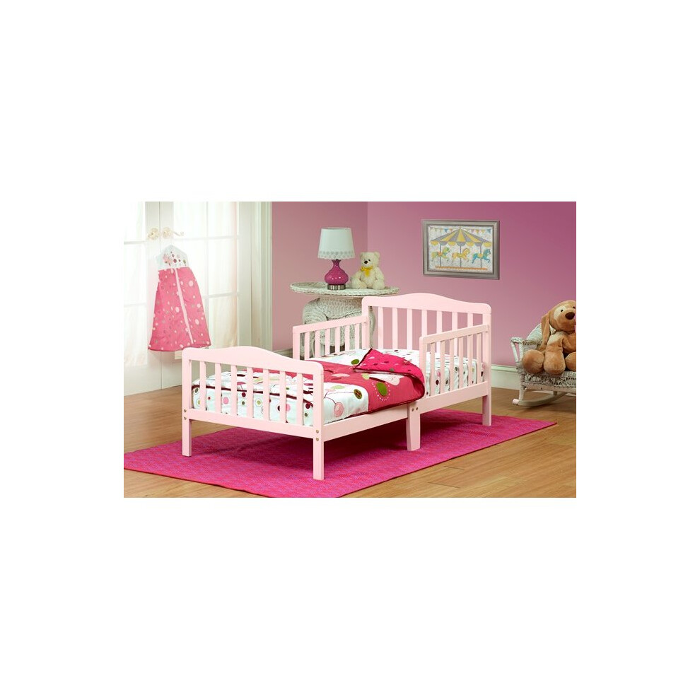 Orbelle Trading 401P Solid Wood Pink Toddler Bed
