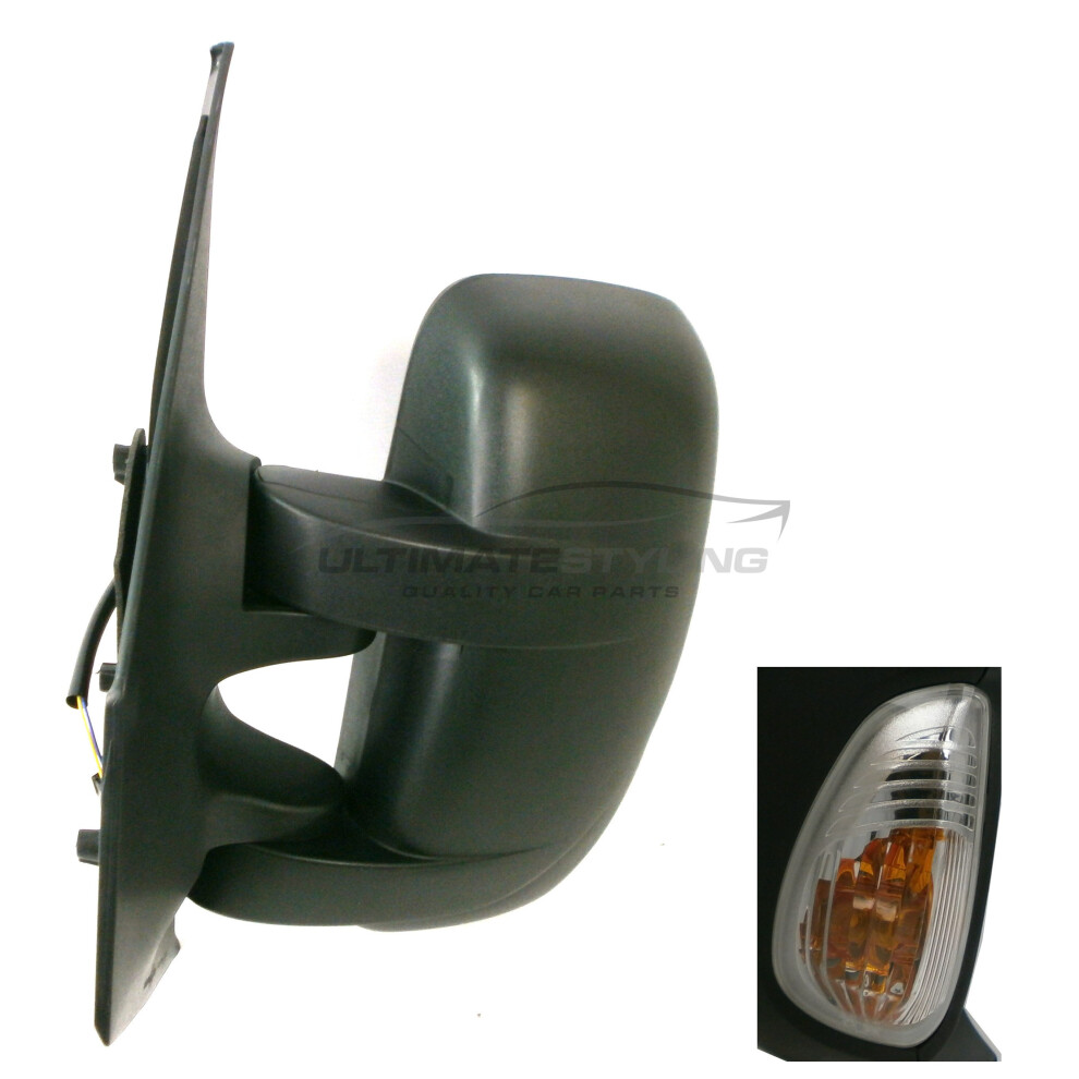 Fits Nissan Nv400 Van 2011-> Electric Short Arm Wing Mirror Passenger Side Amber 5057795160612
