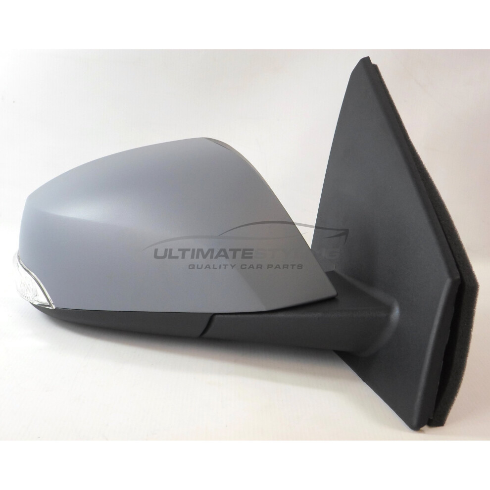 Renault Megane Mk3 Hatchback 11/2008-> Electric Mirror Primed Drivers Side O/S 5057795160254