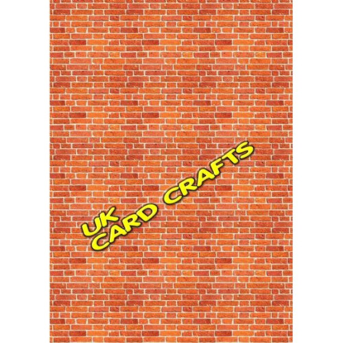 5 x A4 Brick Wall Design Backing Papers on OnBuy