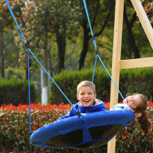 The Magic Toy Shop Giant Nest Rope Swing Padded Fabric Crows Spider Web Net Outdoor Garden Seat