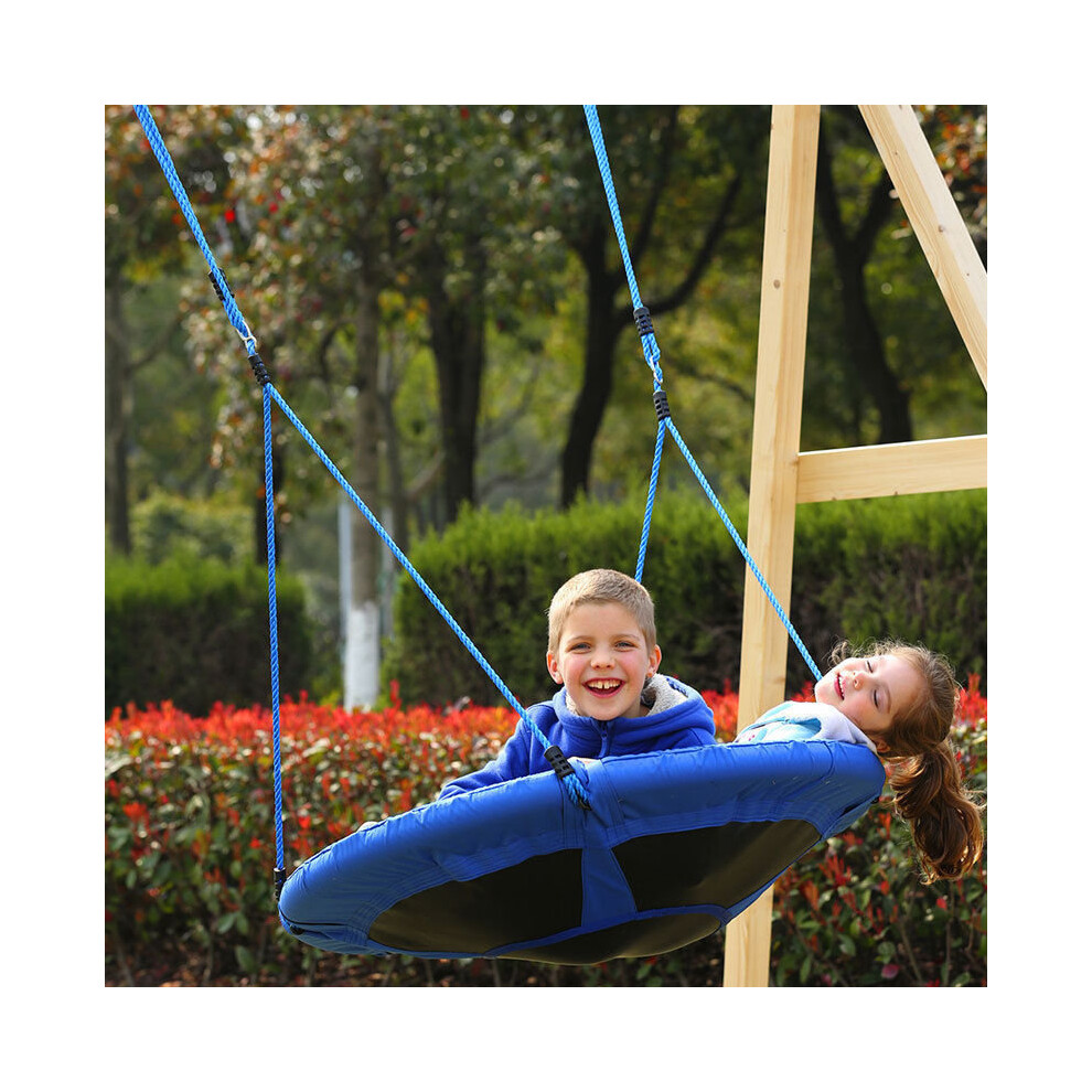 The Magic Toy Shop Giant Nest Rope Swing Padded Fabric Crows Spider Web Net Outdoor Garden Seat