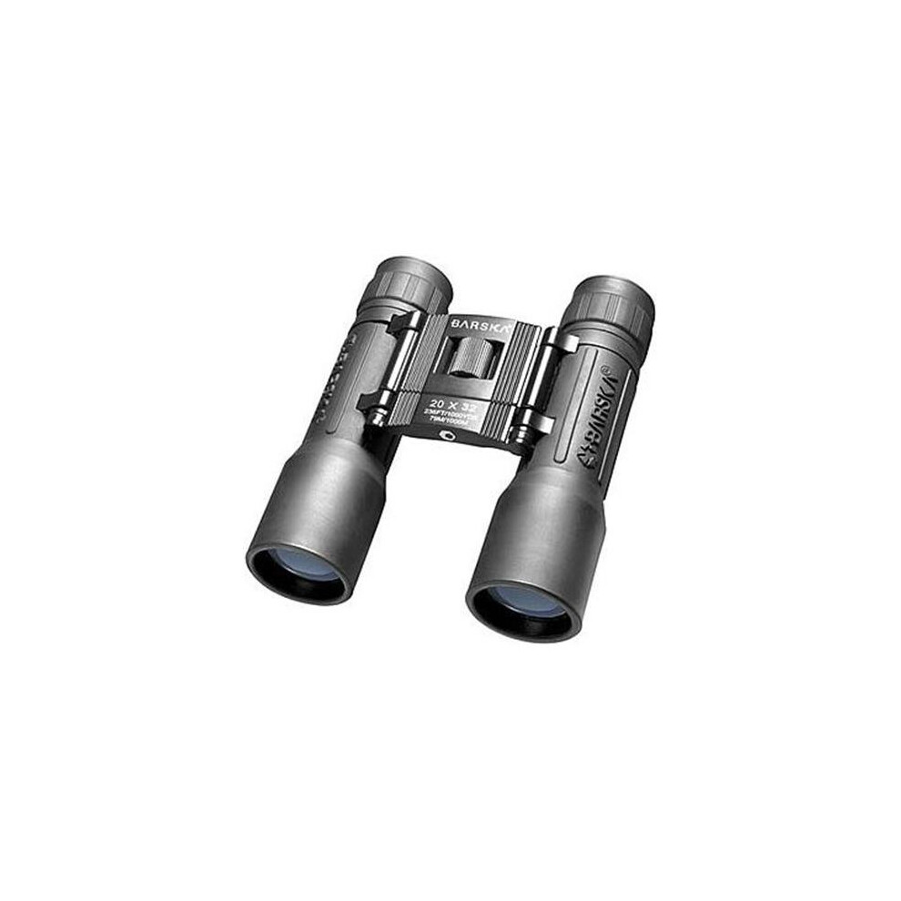 Barska Optics - Binoculars AB10670 20x32 Lucid View- Black- Compact- Blue Lens