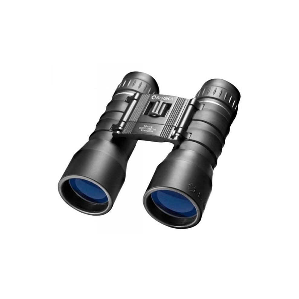 Barska Optics - Binoculars AB11364 10x42- Lucid View- Black- Compact- Blue Lens