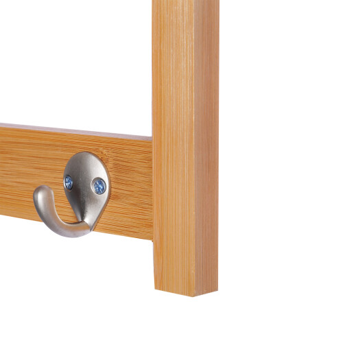 Homcom HOMCOM Wall Mounted Hallway Clothes Rack with Hanging Coat Hooks 1