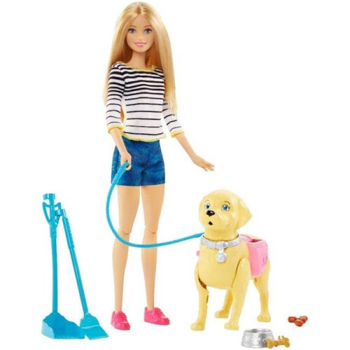 Mattel Barbie Loop en Potty Pup met Blonde Pop