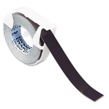 Dymo 520109 Glossy Finish Self-Adhesive Labeling Tape for Embossers  3/8w  Black