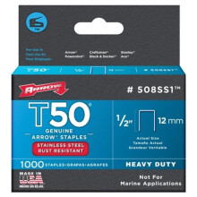 Arrow Fastener Co. .50in. T50 Stainless Steel Staples  508SS1