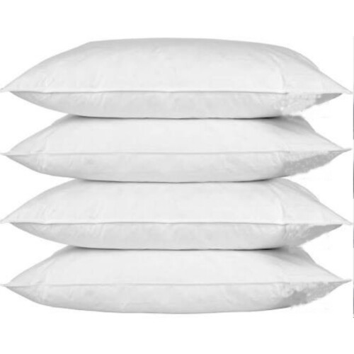 4 Pack Pillow Protectors Standard Size 50x70cm Washable Dust Mite Proof