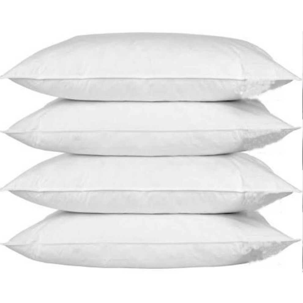 4 Pack Pillow Protectors Standard Size 50x70cm Washable Dust Mite Proof