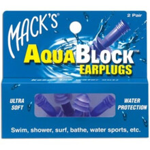 Mack's AquaBlock Oordoppen voor Zwemmen, 2 Paar - Comfortabel, Waterdicht, Herbruikbaar Silicoon