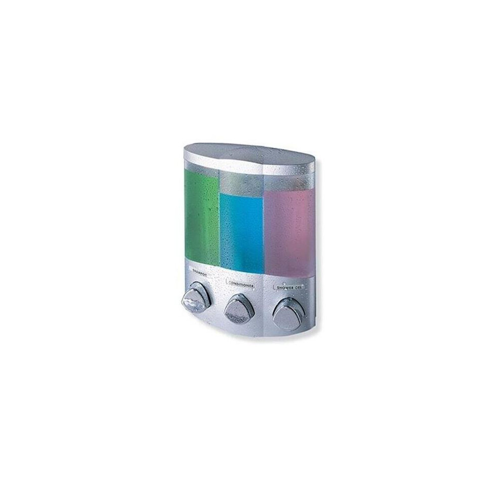 Better Living Products 76334-1 TRIO Soap and Shower Dispenser Satin Silver