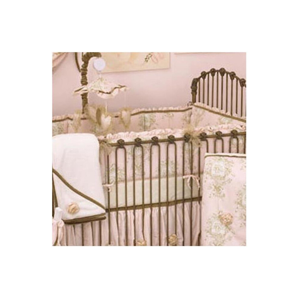 Lrbu Lollipops And Roses Crib Bumper Pink Cotton Tale