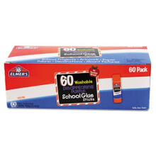 Elmers E503 Disappearing Purple All Purpose Glue Sticks, 60-Box (Purple-Clear), Safe, Non-Toxic, Washes Off