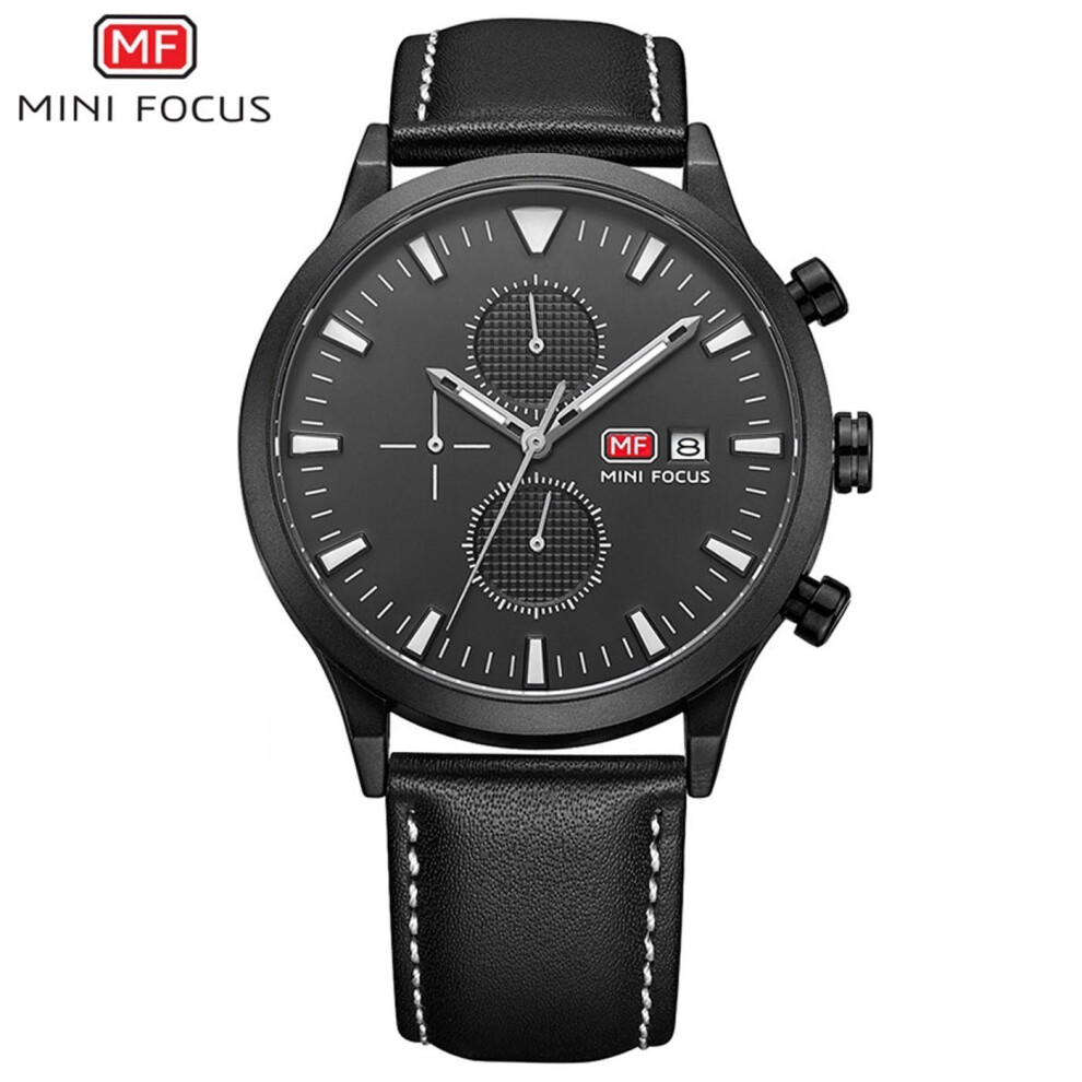 Mens Watch Black White Boys Smart Analogue Watches Mini Focus