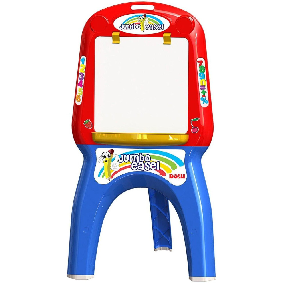 Dolu My First Foldable Jumbo Magnetic White Drawing Board Easel For Childrens