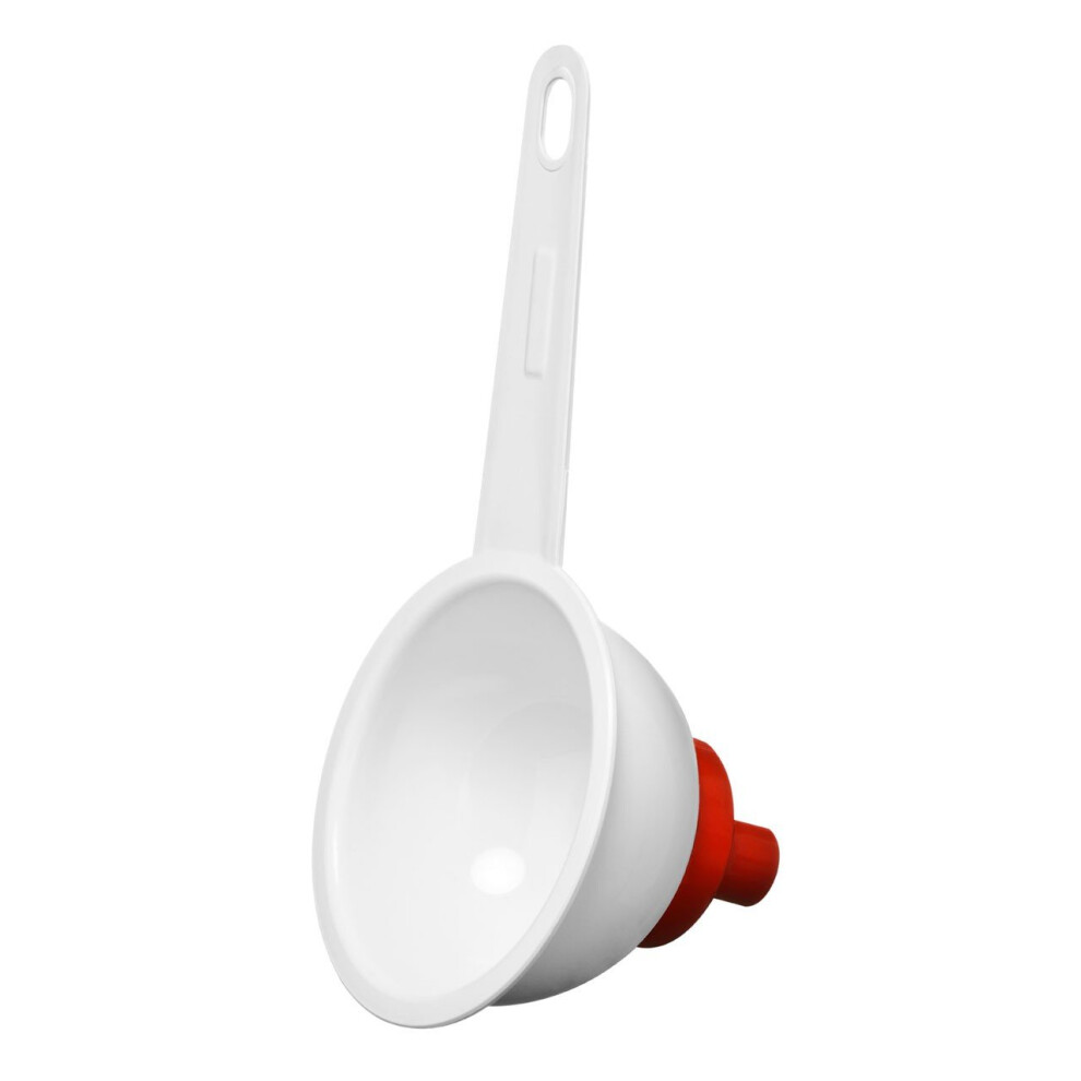 Funnel Strainer ABS Plastic - White/ Red