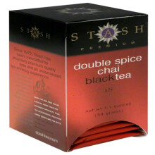 Stash Tea, Fekete Tea, Dupla Fűszeres Chai, 18 Teaszemek, 1,1 oz (33 g)