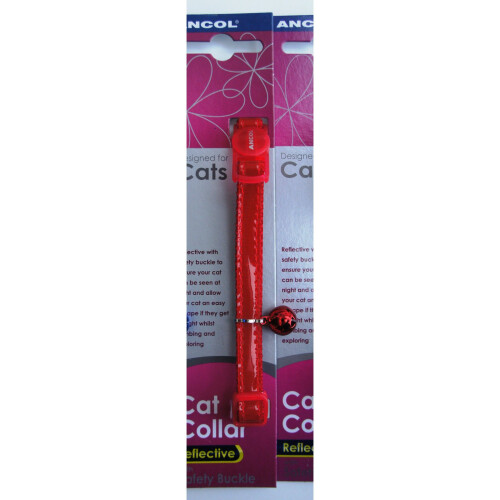 Ancol Ancol Red Gloss Reflective cat collar