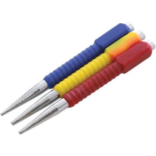 Nail Punch Set 3 Piece Colour Coded Tool Set (Amtech) 1