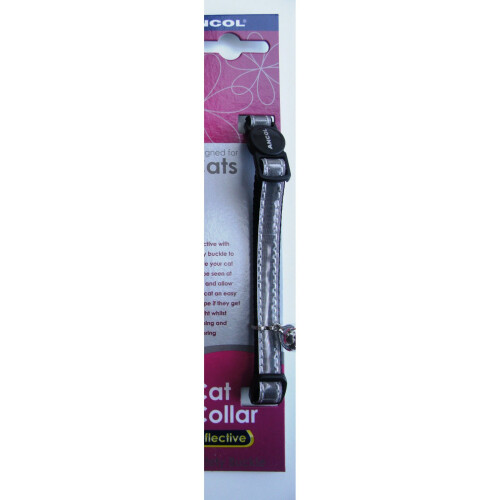 Ancol Ancol Silver Gloss reflective Cat Collar