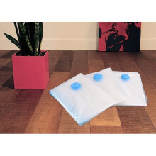 Vinsani 4 PC Large Vacuum Travel Reusable Storage Bag 50 X 70 CM Space Saver with Valve