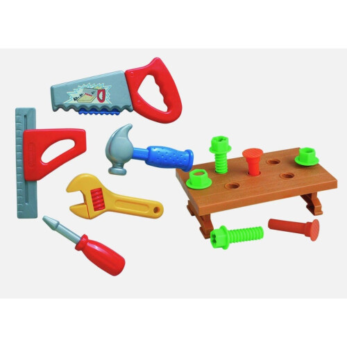 Toy Tool Carrycase Set Kids Hand Tools With Work Bench Play Nuts & Bolt 3 Years+ 1