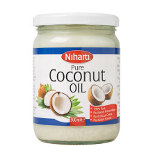 Niharti 100% Pure Coconut Multipurpose Oil 500ml Jar - Used for Hair, Cooking, Skin Moisturiser