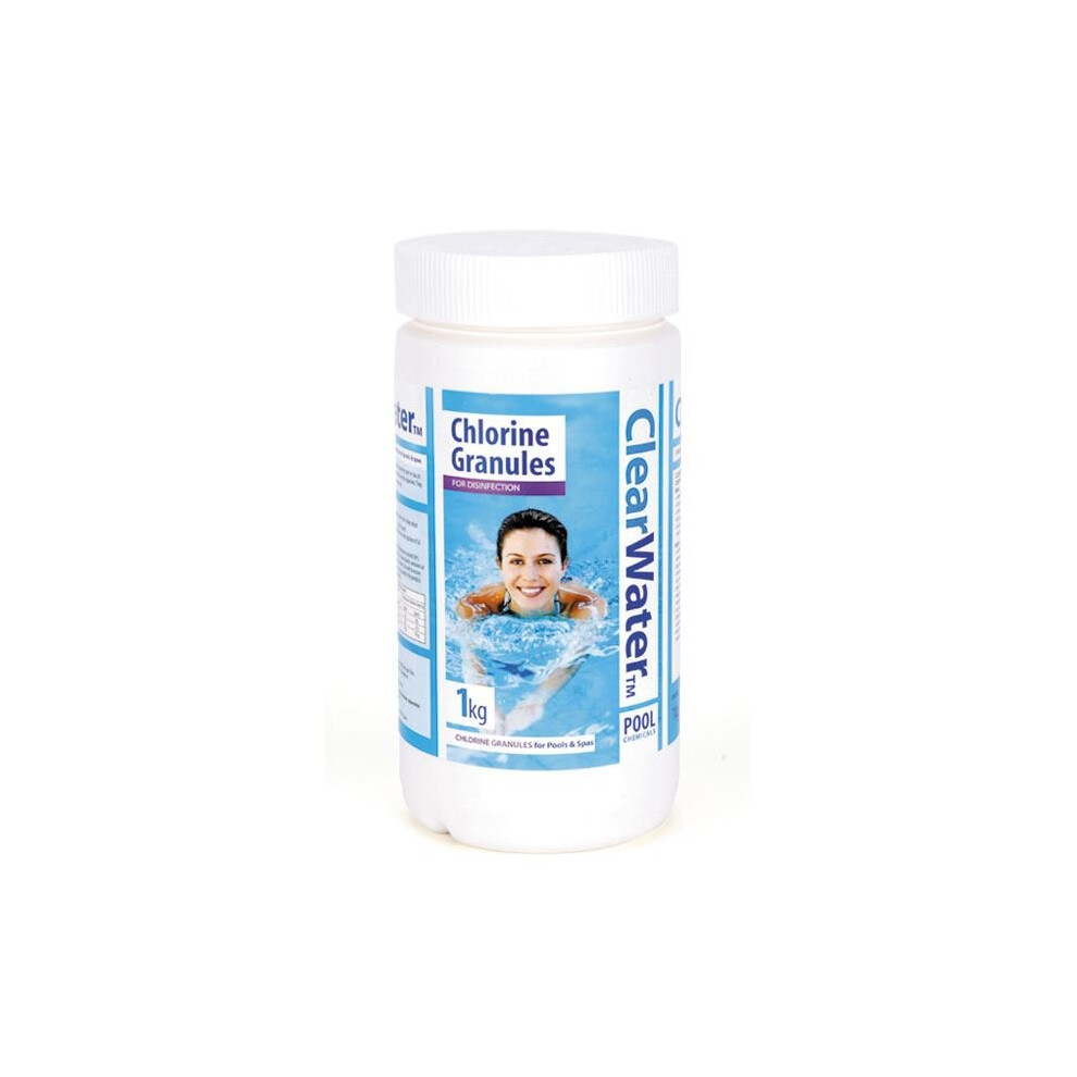 ClearWater Chemical Granules Healthy Swimming Pool Spa Disinfection Chlorine 1kg