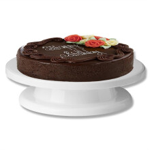 Vinsani 10.8" Dessert Cake Decorating Turntable Stand, 360 Degree Rotating Icing Turntable Display Stand Non-Slip Base - White