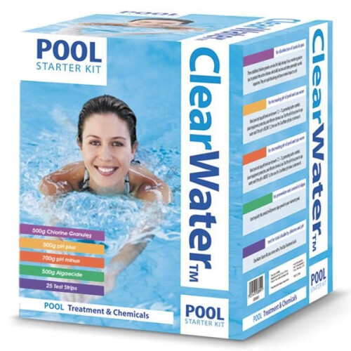 ClearWater ClearWater Chemical Water Cleaner Swimming Pool Hot Tub Starter Treatment Kit