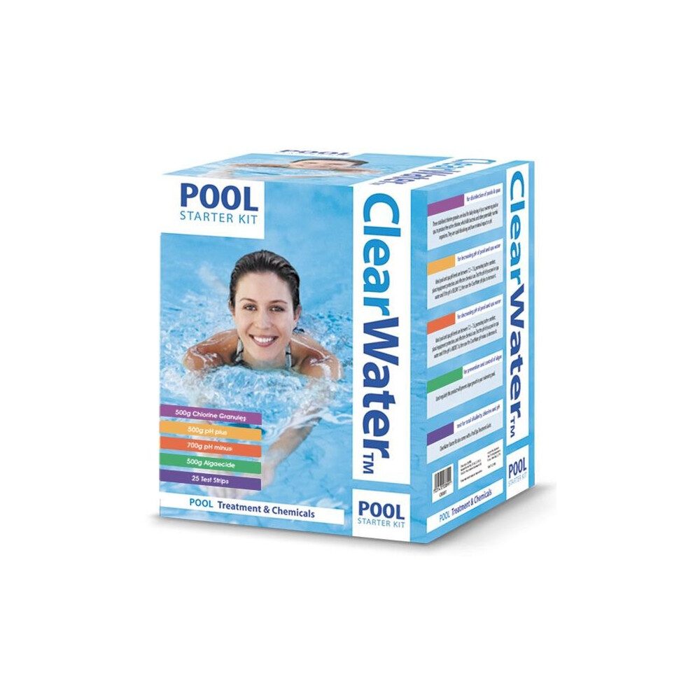 ClearWater Chemical Water Cleaner Swimming Pool Hot Tub Starter Treatment Kit