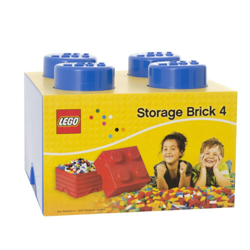 LEGO Lego-behållare kloss fyra blå