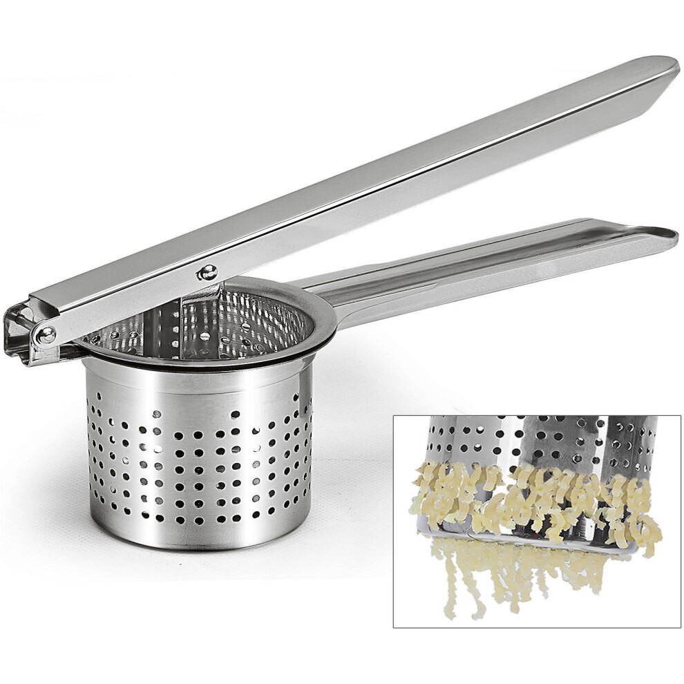 GEEZY Stainless Steel Potato Ricer Puree Masher Juicer Vegetable Fruit Press Utensil