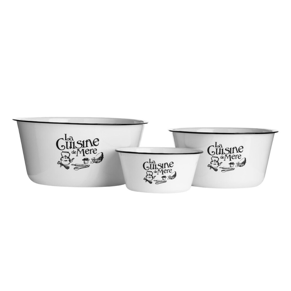 La Cuisine De Mere Mixing Bowls - Set of 3, White