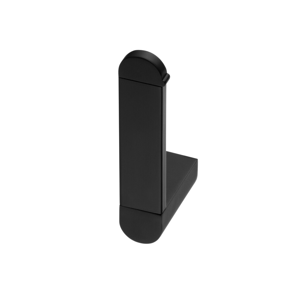 Bisk 02962 Futura Finished Spare Toilet Roll Holder, 3.2 x 7 x 16 cm, Black