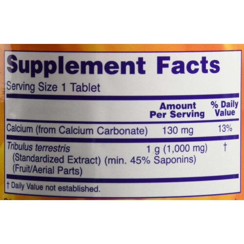 NOW Foods Extrait de Tribulus Terrestris 1000 mg 180 Comprimés Now Foods 1