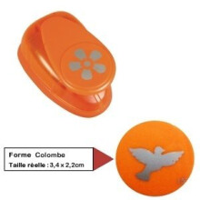 Rayher Dove Motive Puncher Tab Blister, Plastic, Multi-Colour, 3.81 cm, 1-Piece