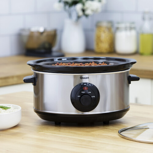 Swan Swan Stainless Steel Slow Cooker - 3.5L 1