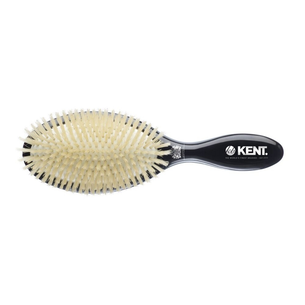 Kent Large Pure Soft White Bristle Cushioned Brush - CSGL  (PACK OF 1)