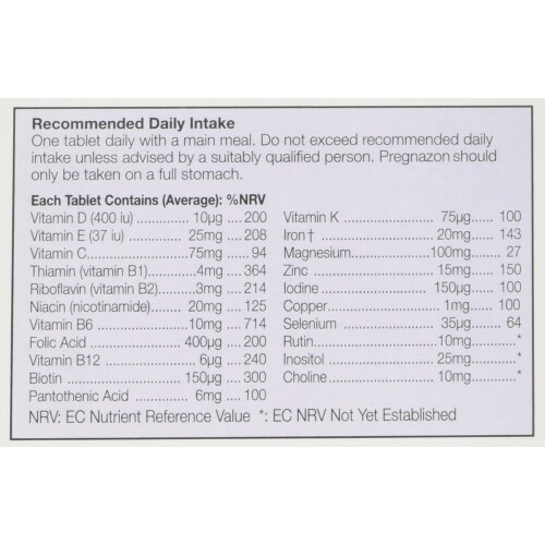 HealthAid Pregnazon - 30 Vegan Tablets 1