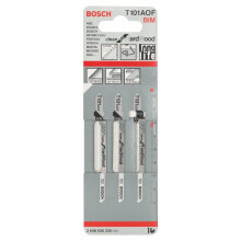 Bosch 2608636225"T101 AOF" Jigsaw Blade, Silver, 3-Piece