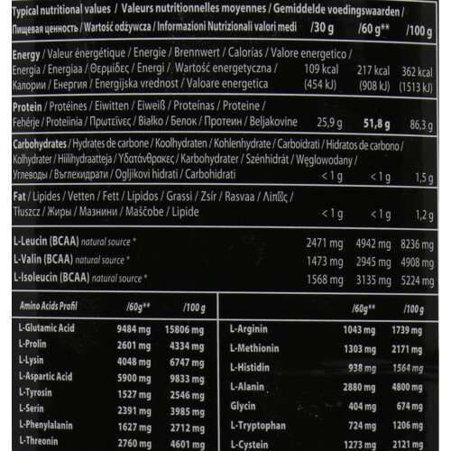 QNT Metapure Zero Carb Whey Protein Isolate Low Lactose 2kg 2