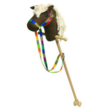 Puinen ja puuvillainen keppihevonen TOYS PURE - Jesse James - 97cm