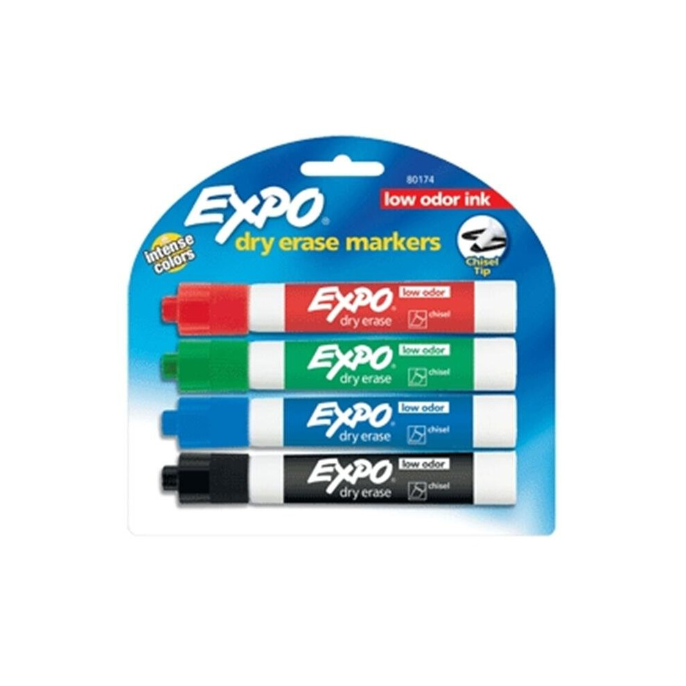 Photos - Felt Tip Pen Sanford Expo Low Odor Intense Colors Dry Erase Marker Asst Chisel 4 Pk 80174 Pack Of 6 