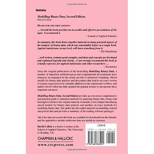 Modelling Binary Data (Chapman & Hall/CRC Texts in Statistical Science) 1