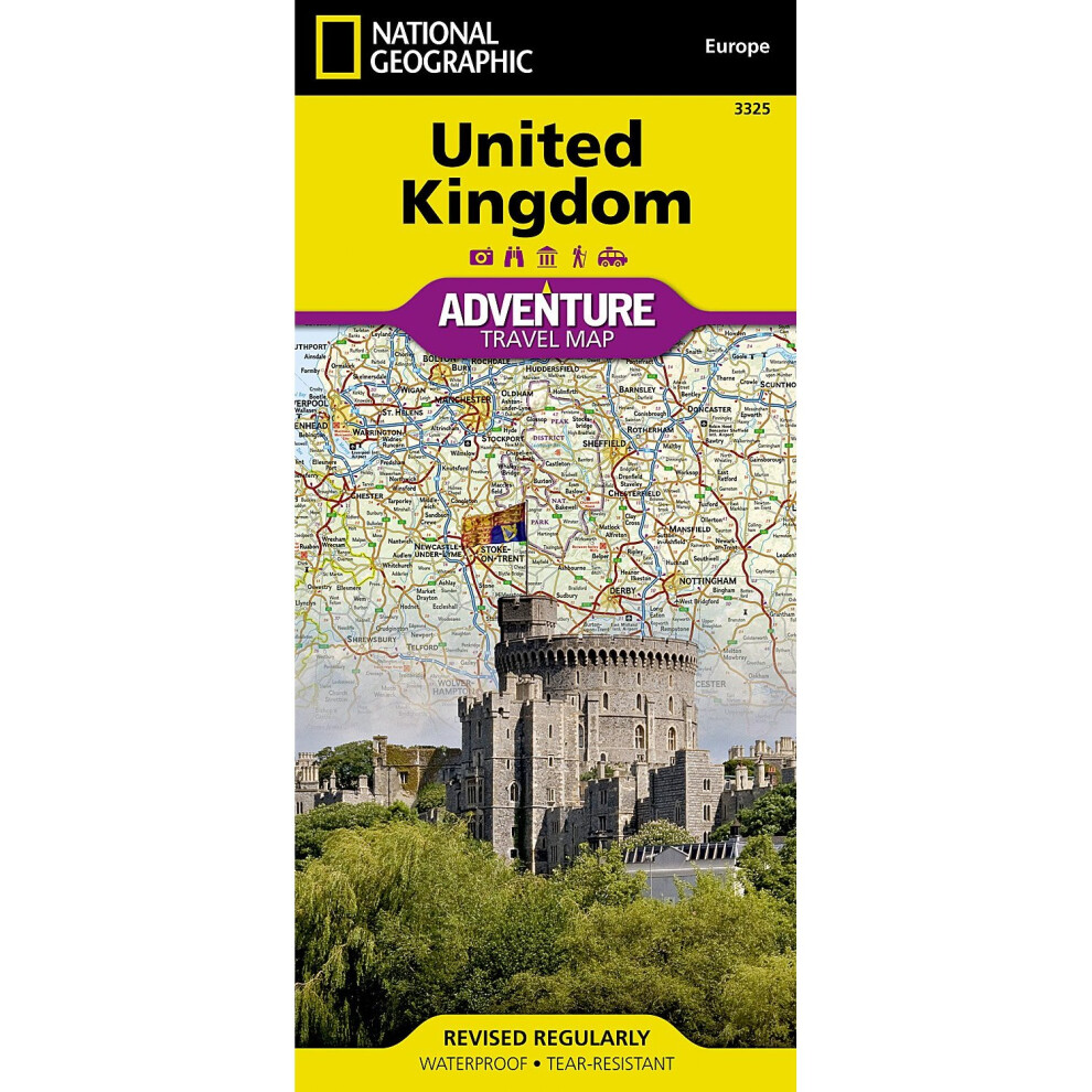 National Geographic United Kingdom Adv. Ng R/V (R) Wp Scale: 1/825 (National Geographic Adventure Travel Maps)