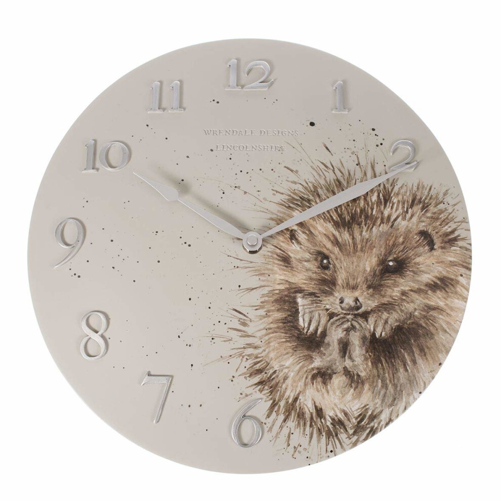 Awakening Hedgehog Wall Clock 30cm